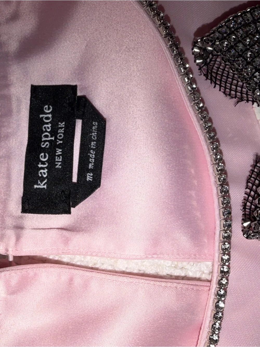 Duchess Satin Embellished Bow Shell Kate Spade UK